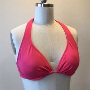 Gap pink halter bikini top
